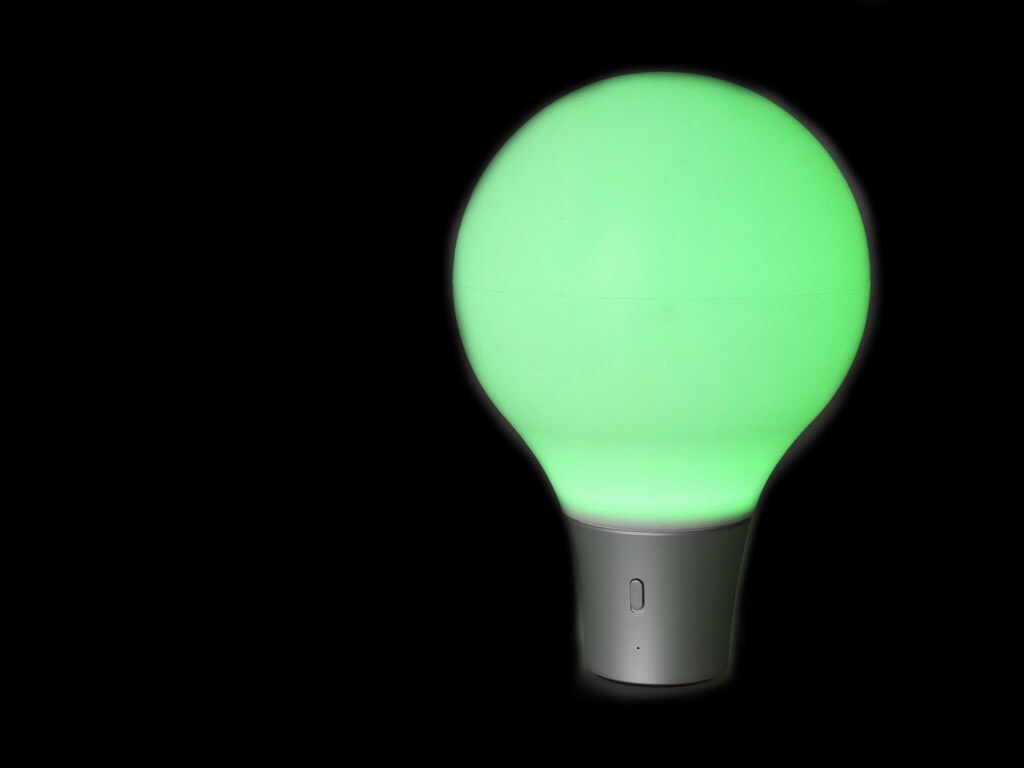 Green Light bulb